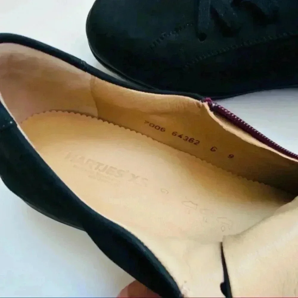 Hartjes XS Women’s Casual Black Suede Shoes